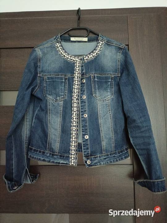 katana bolerko jeansowe z koralikami S M pomorskie Gdańsk sprzedam