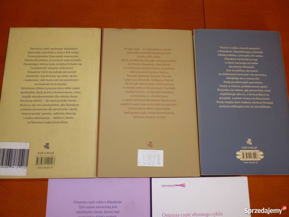5 tomów powieści Colette Klaudyna Książki i Podręczniki Wrocław
