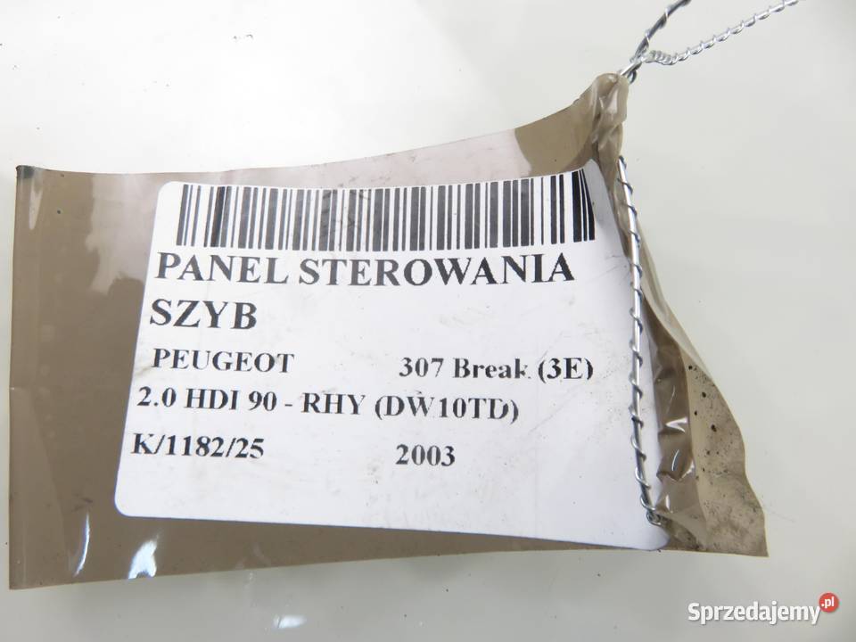 PANEL SZYB PEUGEOT 307 96351622XT