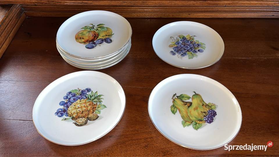 Talerzyk deserowy Syg Colditz Owoce Biała