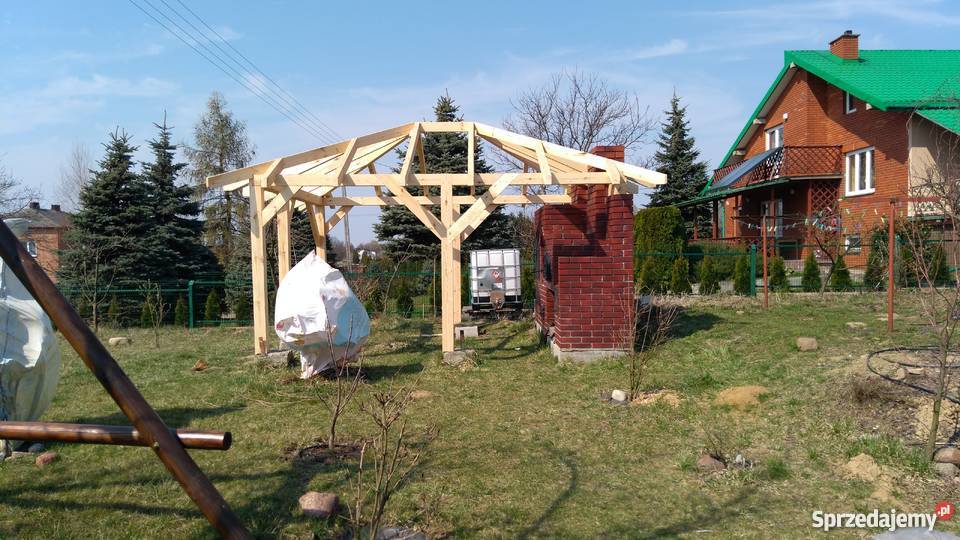 Wiata garażowa 105 garaż drewniany Pozostałe mazowieckie Kozienice