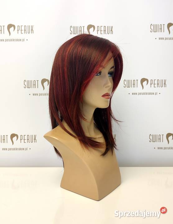 Peruka półdługa z włosów syntetycznych Pińczów sprzedam