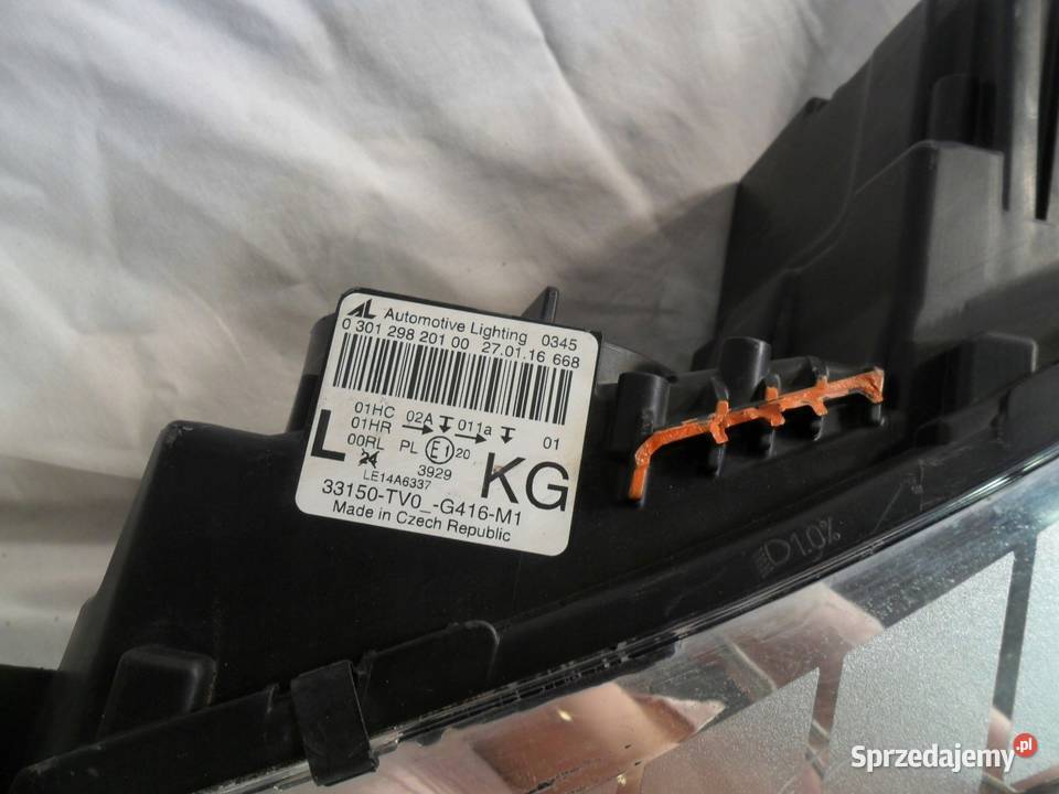 HONDA CIVIC IX LIFT LAMPA LEWY PRZÓD PRZEDNIA osobowe Nowy Tomyśl