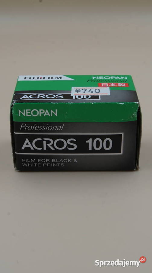 Fujifilm Neopan profesional Acros 100 36 Obiektywy Grodzisk Mazowiecki sprzedam