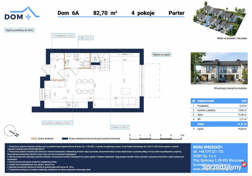 Nowoczesny dom 4 pokoje ogród miejsca postojowe mazowieckie Sochaczew sprzedam