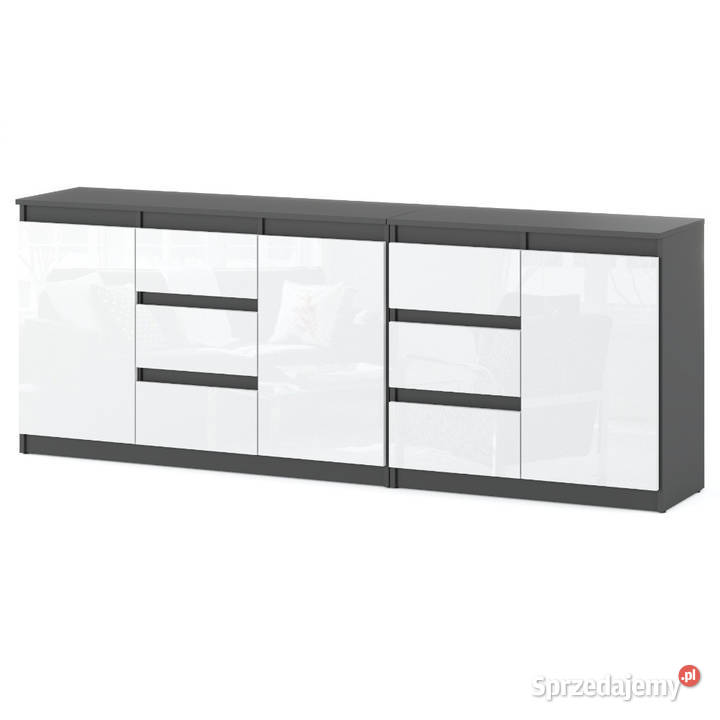 Komoda Do Sypialni 6 Szuflad 200 Nowoczesna 200cm Elbląg