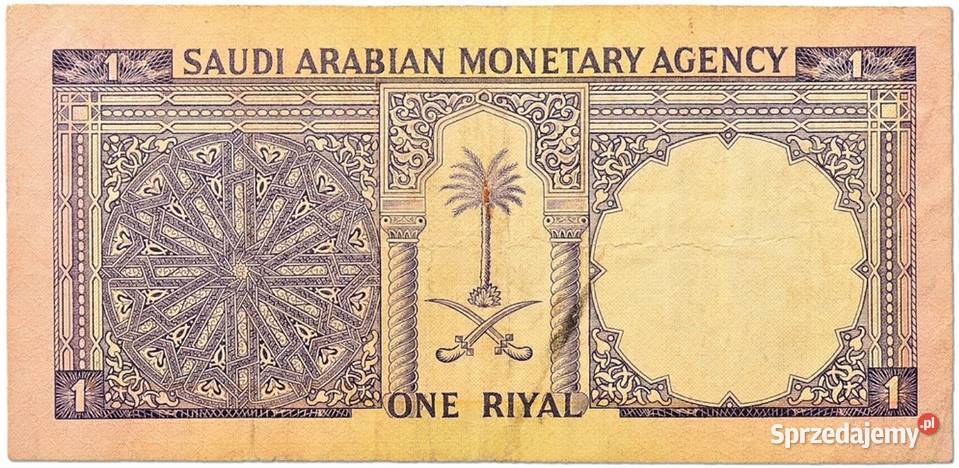 ARABIA SAUDYJSKA 1968 P11a 1 riyal WYSYŁKA pomorskie Człuchów