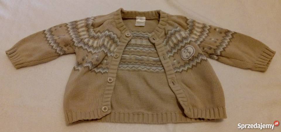Sweterek rozpinany na guziki 74 Rozmiar 74 Rogoźnik
