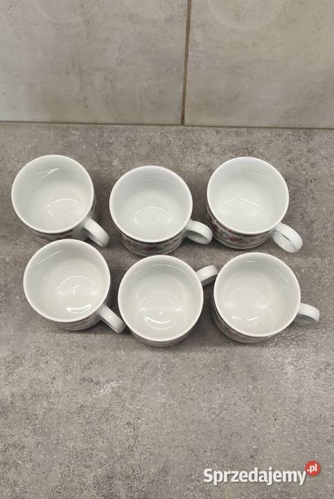 Chińskie porcelanowe filiżanki ze spodkami Siemianowice Śląskie