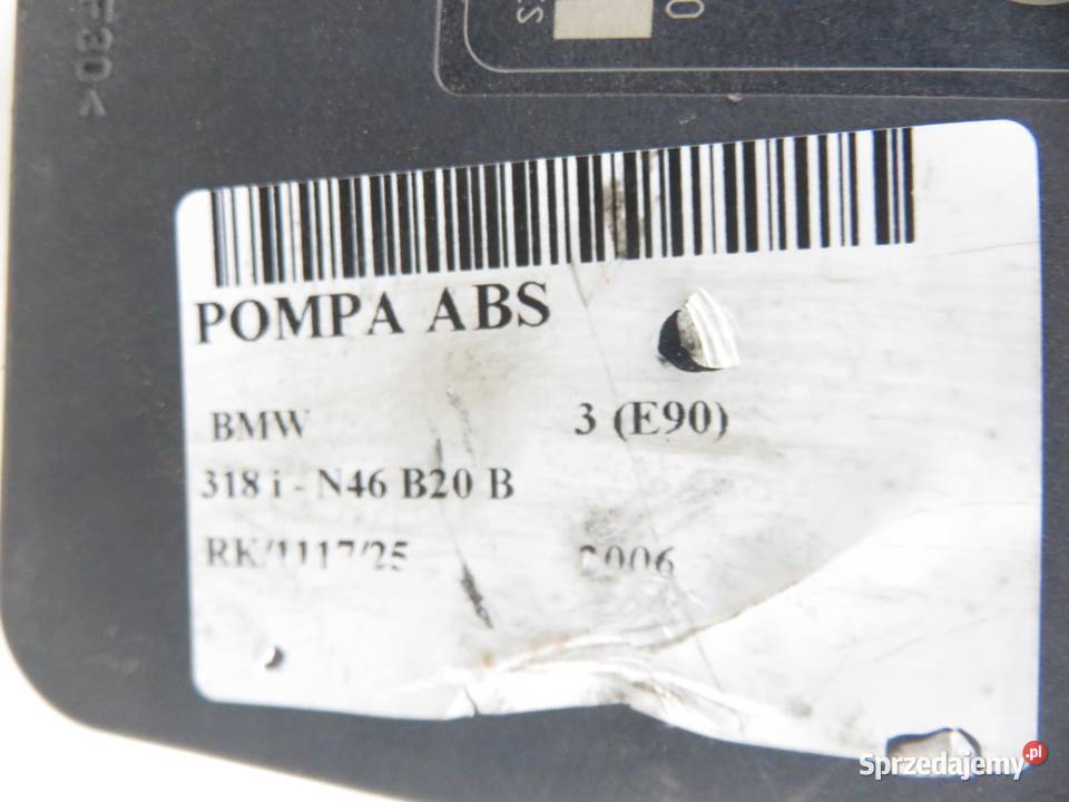 POMPA ABS BMW 3 E90 6772214 10096008303 osobowe