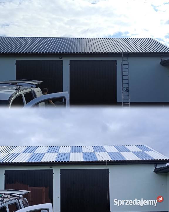 Malowanie dachów mycie dachów elewacji kostki