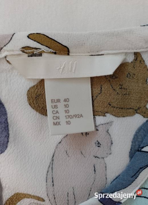 Bluzka HM nowa rozmiar 40 motyw koty Warszawa
