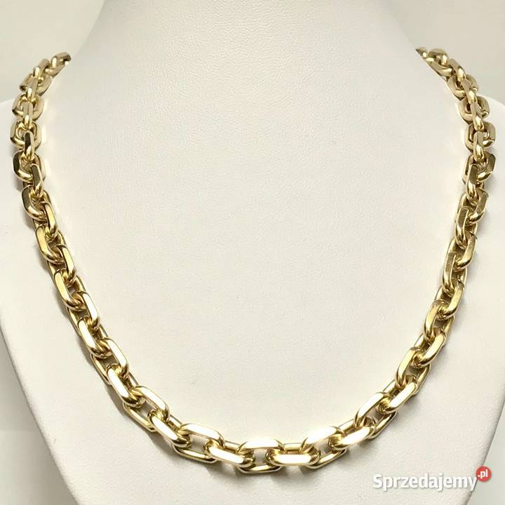 Złoty ŁAŃCUSZEK męski 14K KUTY ANKIER 62 105g Warszawa