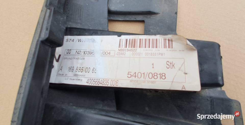 MERCEDES AKLASA W169 OSŁONA PŁYTA POD ZDERZAK Trzciel sprzedam