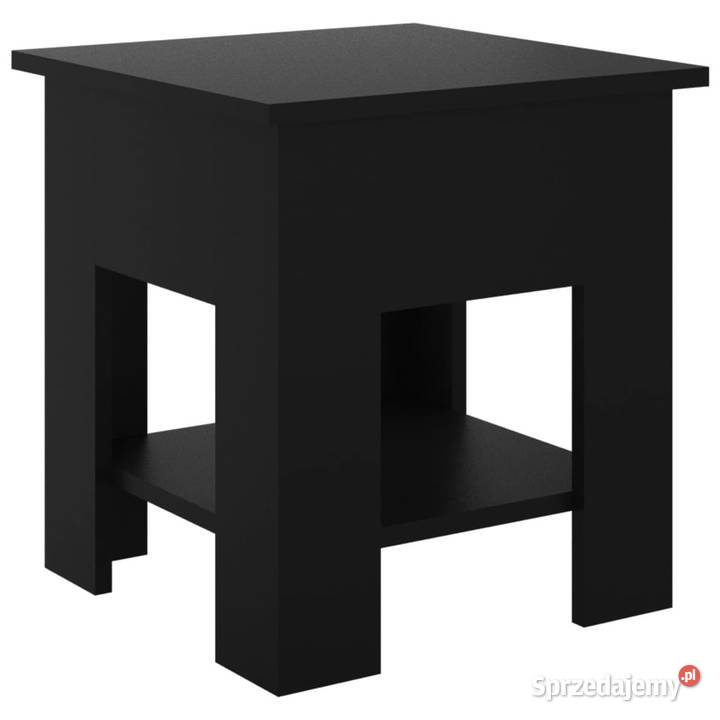Stolik kawowy czarny 40x40x42 materiał Warszawa