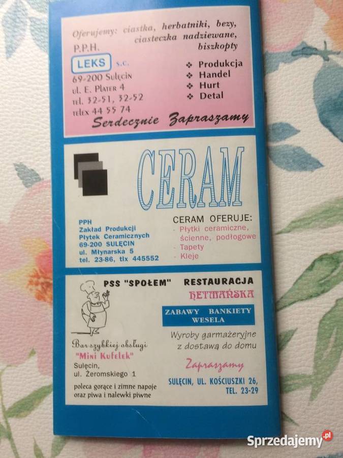 1225 SULĘCIN Miasto zachodniopomorskie Szczecin sprzedam