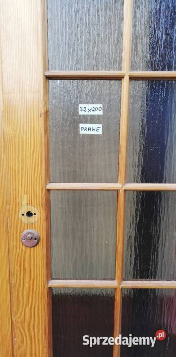 Drzwi wewnętrzne drewniane sosnowe prawe lewe Garwolin