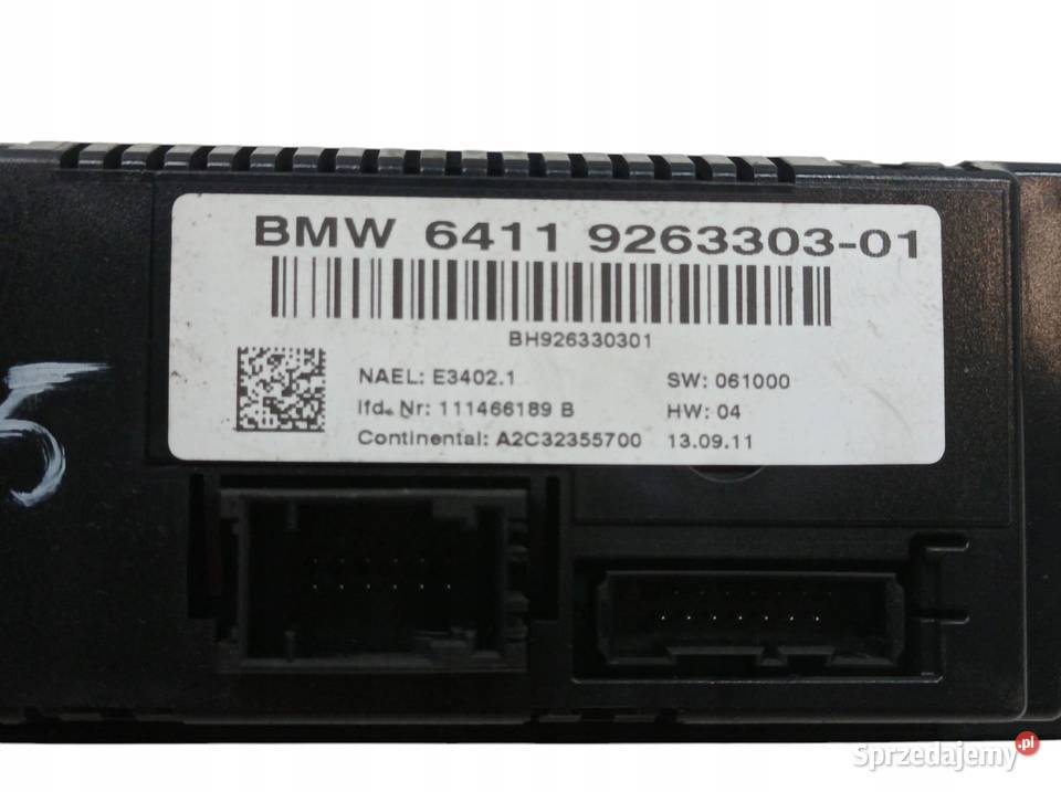 PANEL NAWIEWU 9263303 Bmw X1 I 20092015 E84 osobowe świętokrzyskie