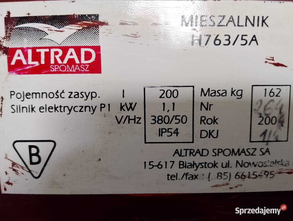 Sprzedam betoniarkę 200 dmc3 Chwaścice