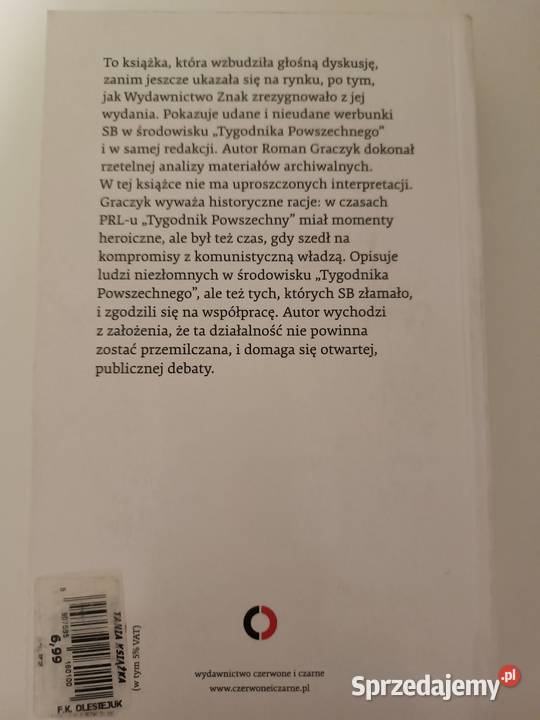 Przetrwania SB wobec Tygodnika Powszechnego kujawsko-pomorskie Bydgoszcz sprzedam