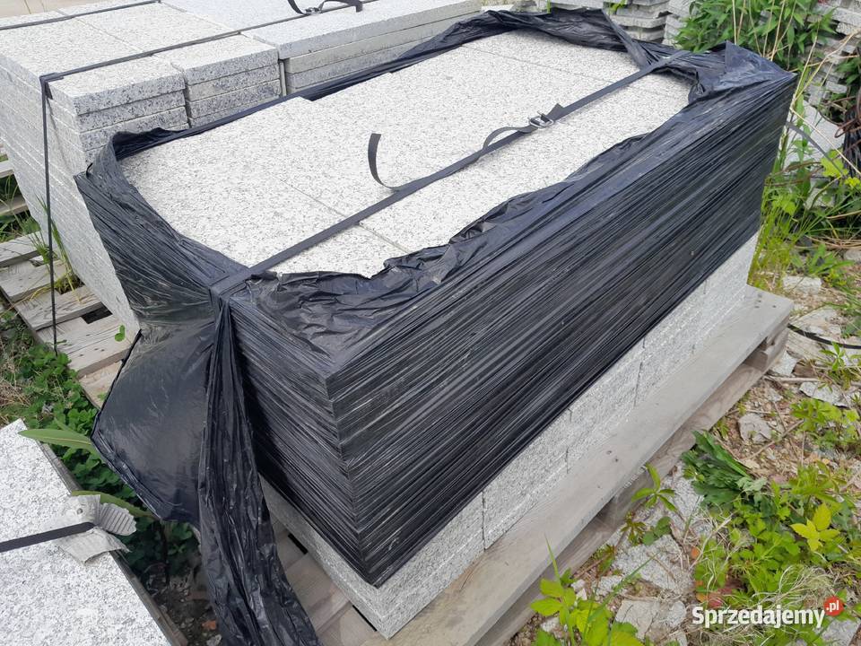 Płytki granitowe płomieniowane 60x20 Budownictwo i akcesoria Świeradów-Zdrój