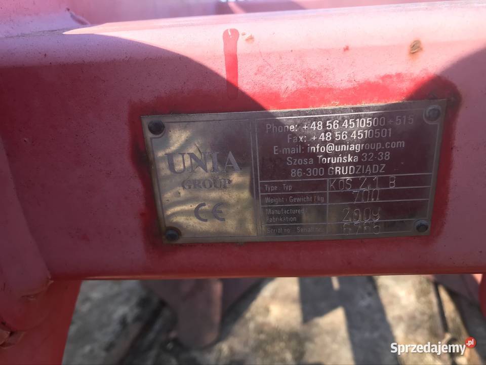 Agregat podorywkowy Unia KOS 21 2009 nieuszkodzony Krynki