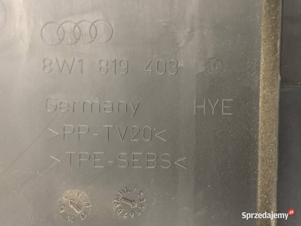 PODSZYBIE AUDI A4 B9 8W1819403 Kombi OSŁONA podkarpackie
