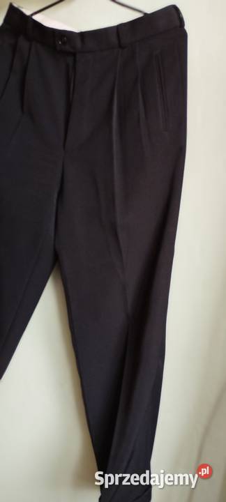 Spodnie czarne męskie garniturowe eleganckie Wrocław