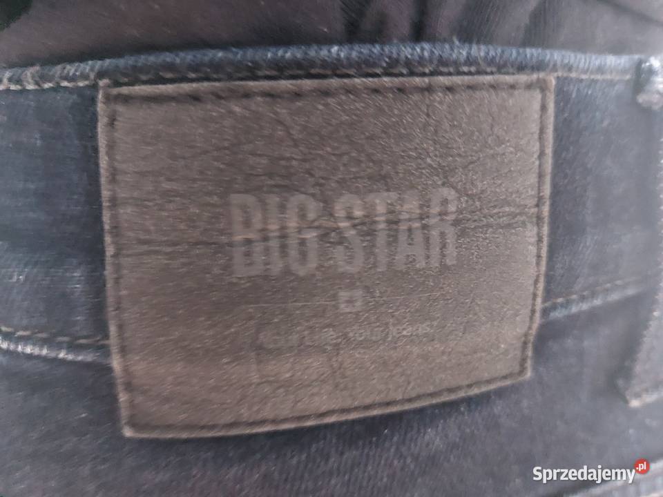 jeansy Big Star męskie W32 L32 ciemny granat wielkopolskie Poznań