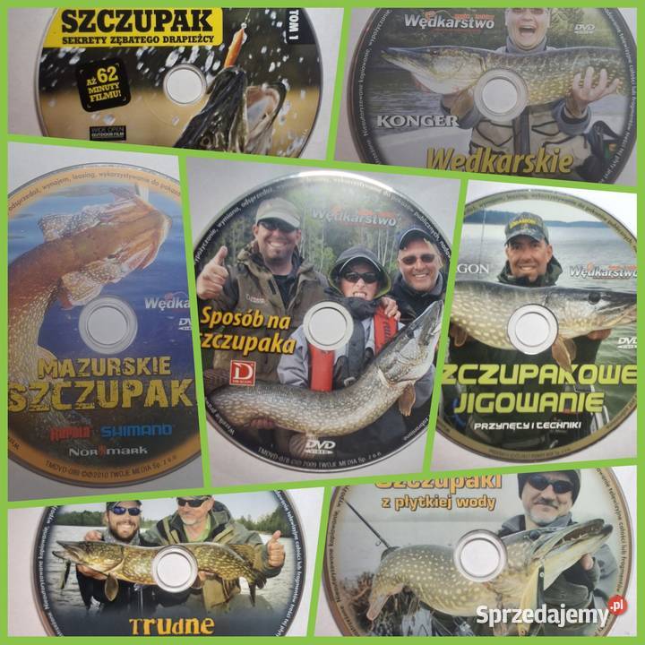 Filmy wędkarskie Szczupak 7 filmów Łódź sprzedam