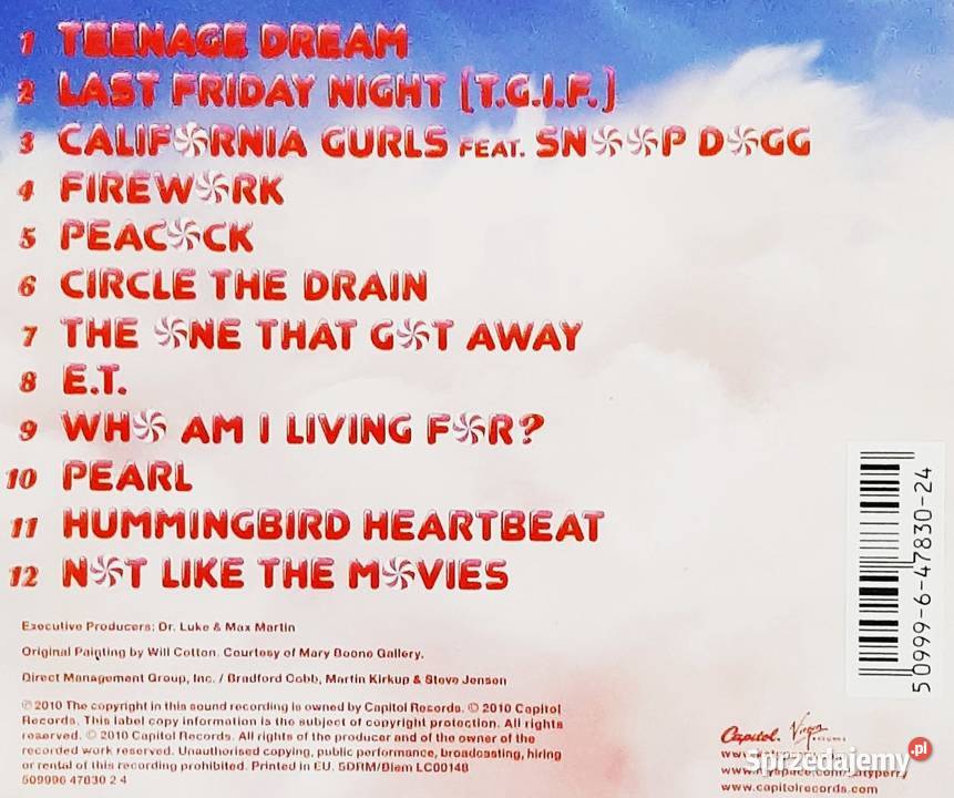 CD Nowa wspaniały Album CD KATY PERRY Teenage pop Grodzisk Mazowiecki sprzedam