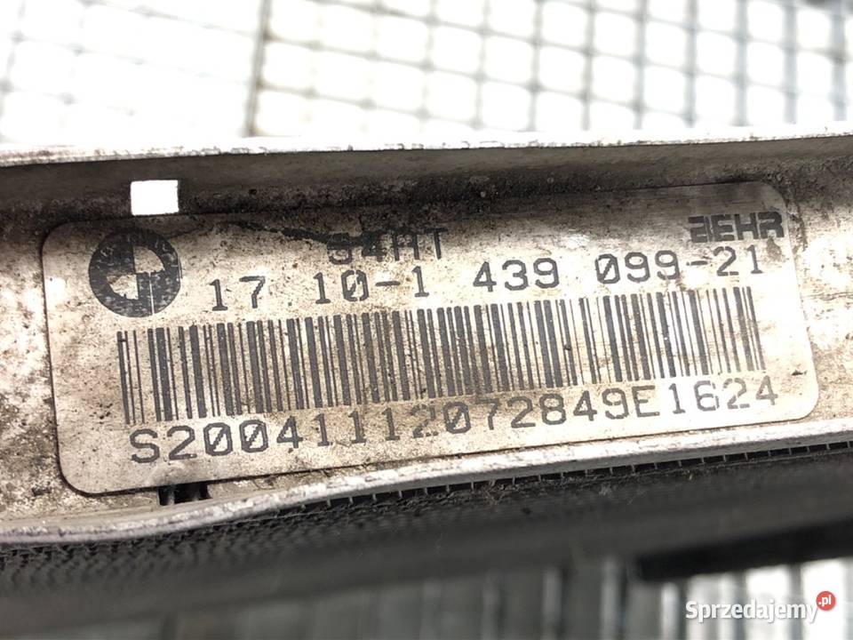 CHŁODNICA WODY BMW E53 30 231 1439099 0006 osobowe podkarpackie
