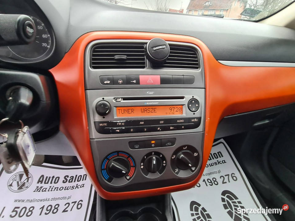 Fiat Grande Punto 13 JTD 4L100 Klimatyzacja lakier metallic Wągrowiec