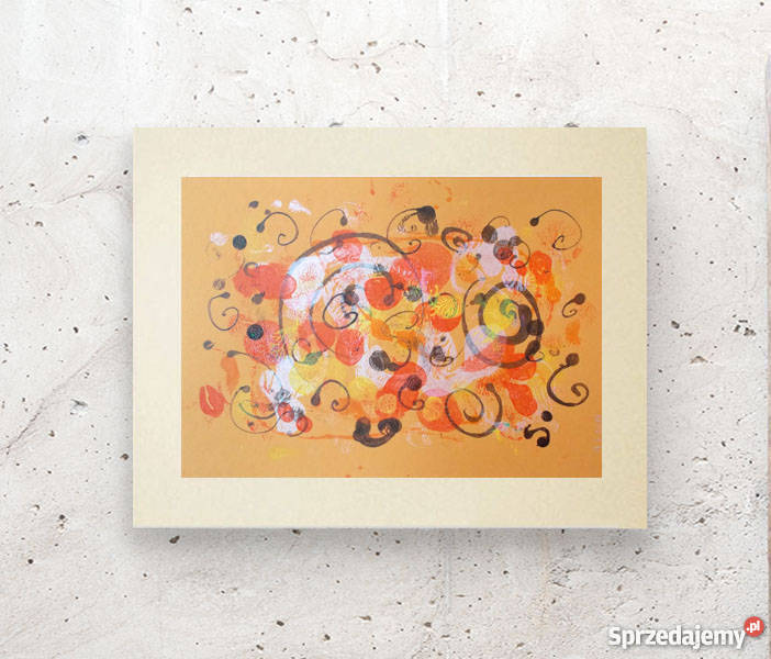 ładna dekoracja abstrakcja w ciepłych kolorach