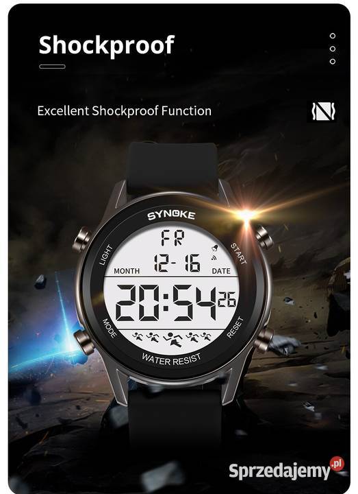 Zegarek sportowy elektroniczny LED Synoke Zegarki Gorzów Wielkopolski sprzedam