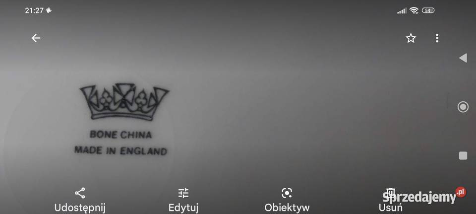 Duża patera talerz porcelana kostna Anglia antyk dolnośląskie Wrocław