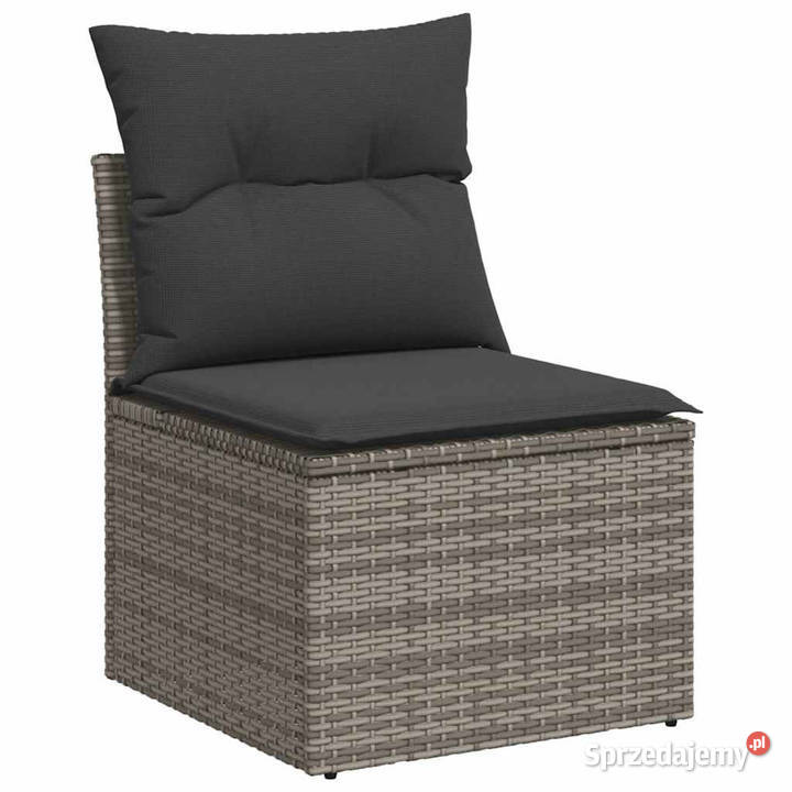 4cz sofa ogrodowa z poduszkami szary rattan PE i Warszawa