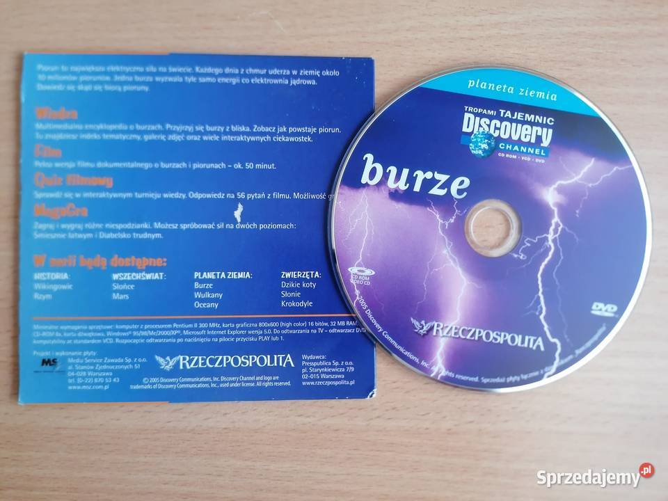 Płyta DVDCD WULKANYPIORUN Tropami Tajemnic sprzedam