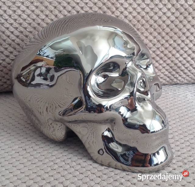 Skull chromowana czaszka skarbonka inny kolor Tychy sprzedam