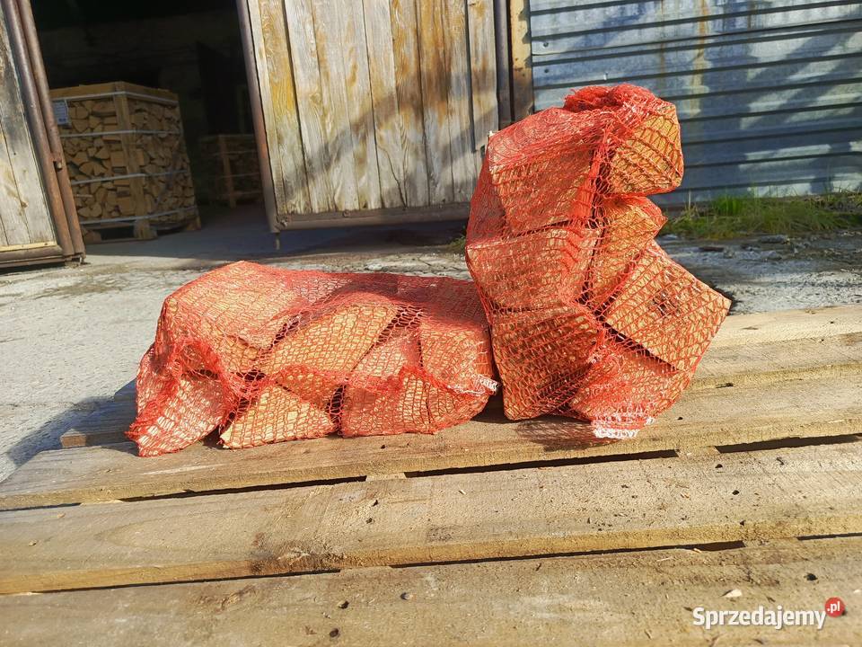 Drewno kominkowe bukowe suche w workach 12dm Opał Olszanica