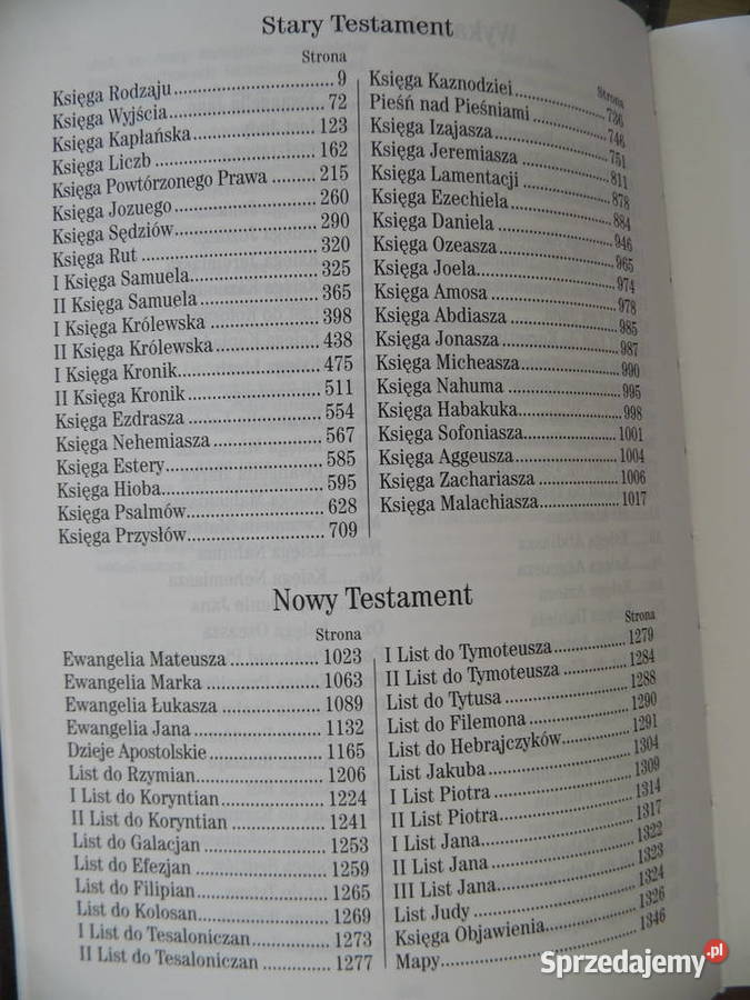 Oprawa skórzana Biblia Nowa Prezent Radzewice