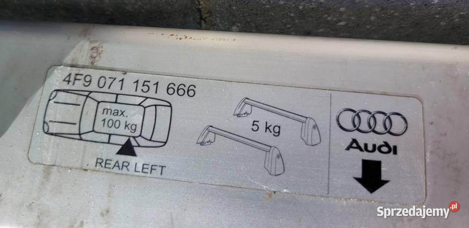 Belki relingi Audi a6 c6 avant Chełm sprzedam