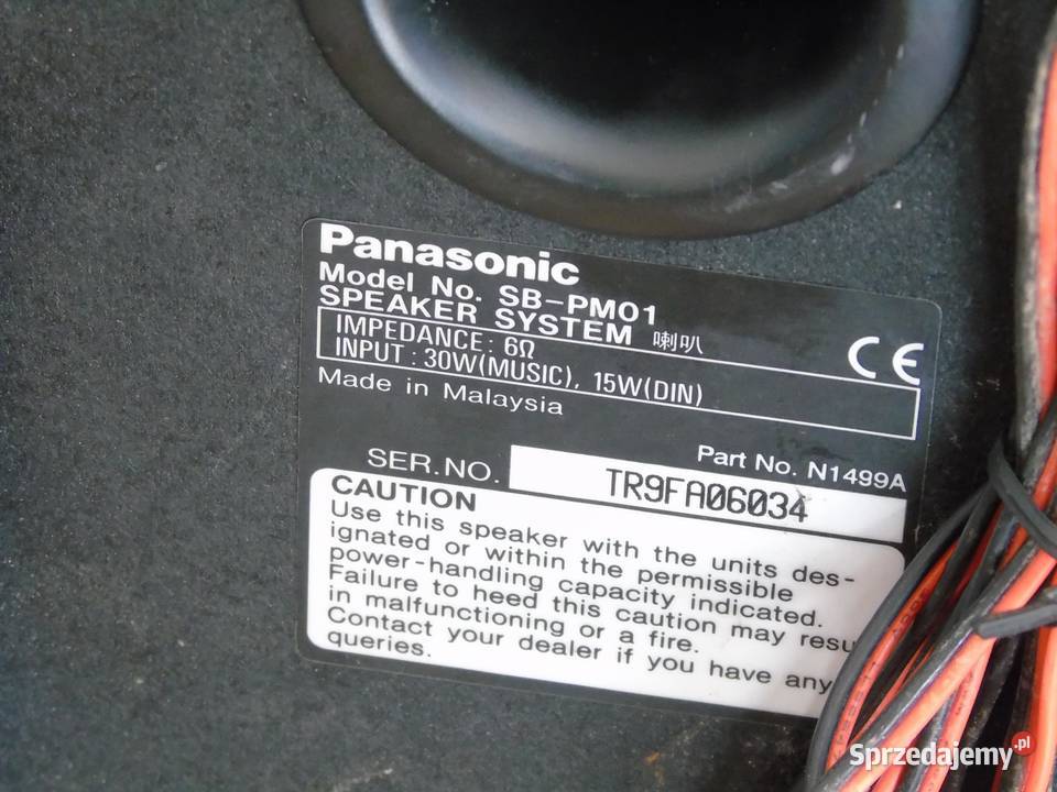 Kolumny Panasonic sprawne i ładne WYSYŁKA Jasło