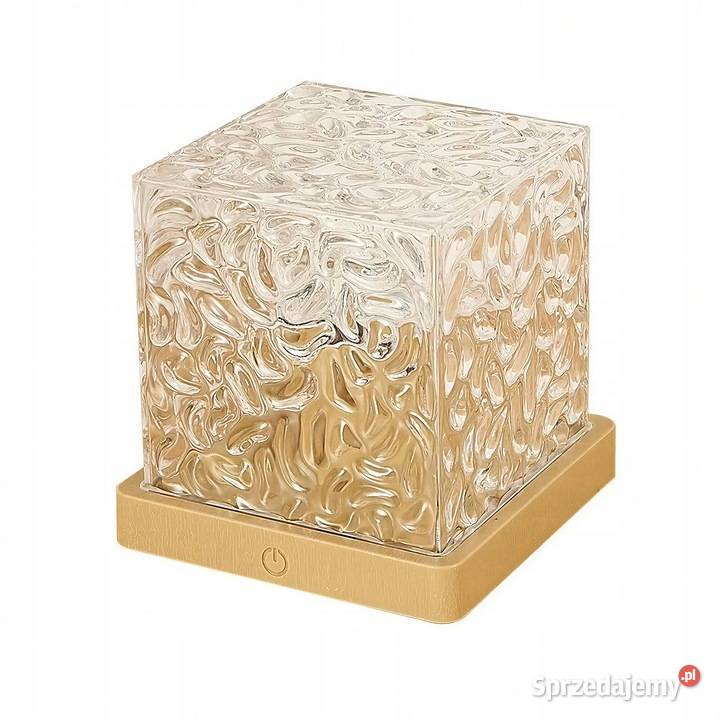 Lampka Nocna Kostka Efekt Wody LED 16 kolorów na