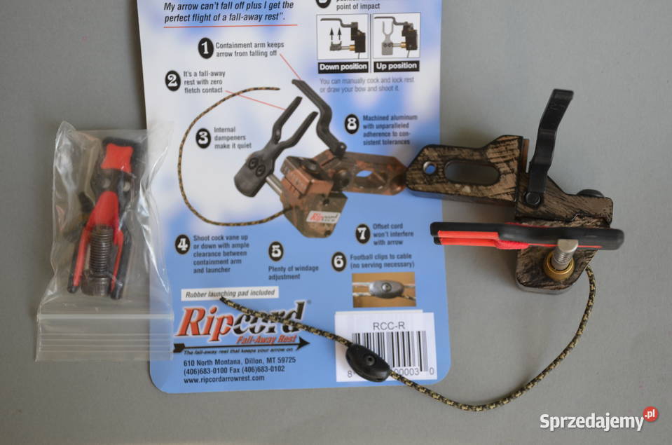 Podstawka Ripcord Camo opadająca do łuk Sporty strzeleckie i myślistwo Środa Wielkopolska