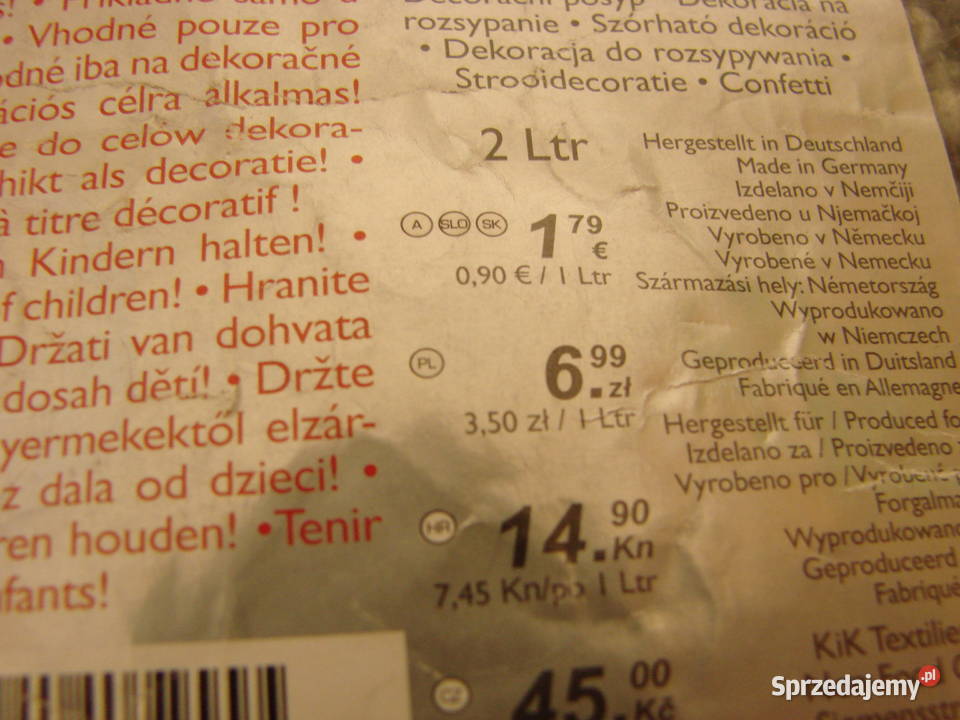 Dekoracja do rozsypania 2L kolor szary Pozostałe Lublin sprzedam