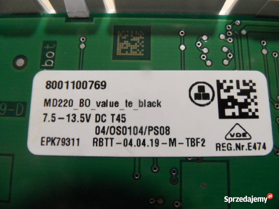 wyswietlacz lodowki bosch KGN36MLEA 8001100769 świętokrzyskie Strawczyn sprzedam