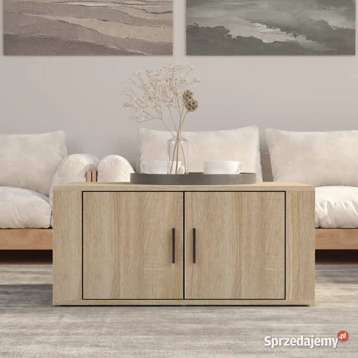 Stolik kawowy dąb sonoma 80x50x36 materiał