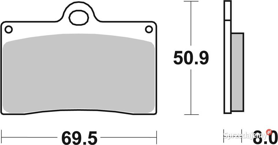 Klocki hamulcowe SBS 566HF TM SMR 125 2005 lubuskie Trzciel