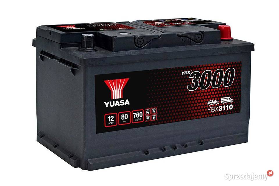Akumulator Yuasa Standard 12V 80Ah 760A Prawy Lubin